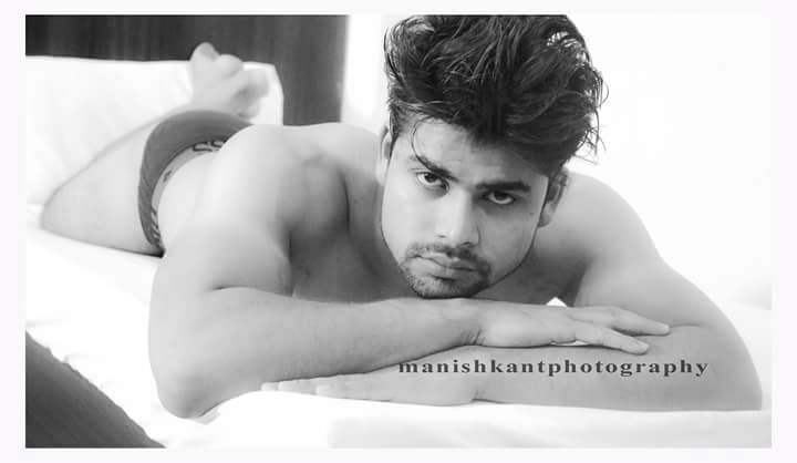 Male portrait hooded