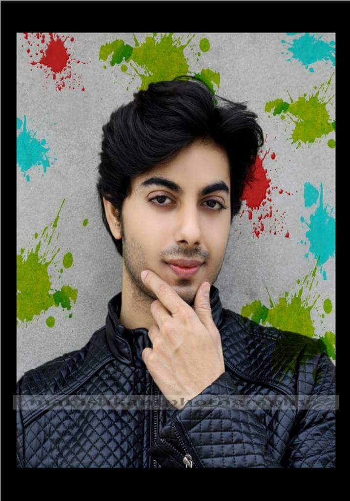 Male portrait hooded